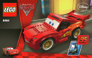 Manual de uso Lego set 8484 Cars Construye a Rayo McQueen