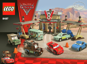 Bruksanvisning Lego set 8487 Cars Flo's V8 café