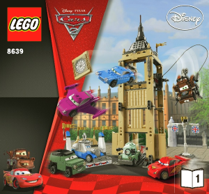 Handleiding Lego set 8639 Cars Bentley ontsnapping