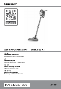 Manuale SilverCrest IAN 343957 Aspirapolvere