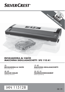 Manual de uso SilverCrest IAN 115128 Sellador de vacío
