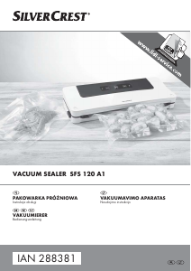 Vadovas SilverCrest IAN 288381 Vakuuminis sandariklis