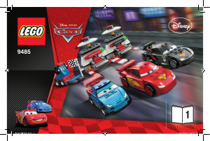 Manual Lego set 9485 Cars Ultimate race set