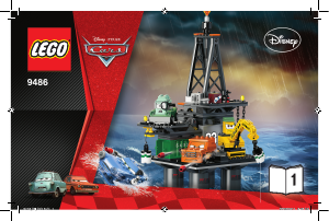 Manual Lego set 9486 Cars Oil rig escape