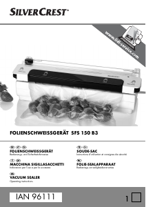 Manual SilverCrest IAN 96111 Vacuum Sealer