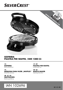 Manuale SilverCrest IAN 102696 Macchina per waffle