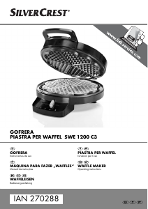Manual SilverCrest IAN 270288 Waffle criador