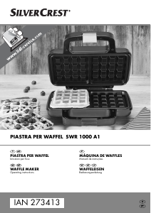 Manual SilverCrest IAN 273413 Waffle criador