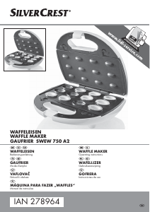 Manual SilverCrest IAN 278964 Waffle criador