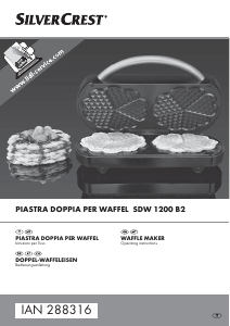 Manuale SilverCrest IAN 288316 Macchina per waffle