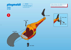 Handleiding Playmobil set 3220 Outdoor Helikopter