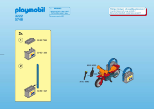 Bedienungsanleitung Playmobil set 3222 Outdoor Geländemotorrad