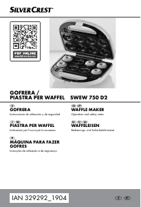Manual SilverCrest IAN 329292 Waffle criador