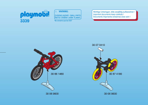 Manual de uso Playmobil set 3339 Outdoor Los ciclistas de montaña