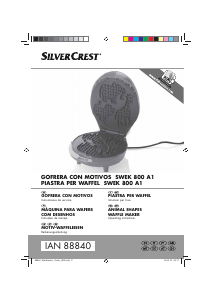 Manual SilverCrest IAN 88840 Waffle criador