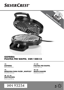 Manual SilverCrest IAN 93254 Waffle criador
