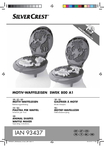 Manuale SilverCrest IAN 93437 Macchina per waffle