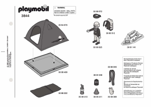 Manuale Playmobil set 3844 Outdoor Tenda