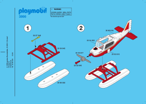 Manual Playmobil set 3866 Outdoor Adventure seaplane