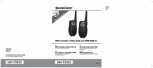 Manual SilverCrest IAN 93835 Walkie talkie