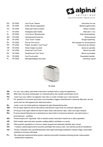 Brugsanvisning Alpina SF 2506 Brødrister