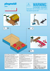 Playmobil Wild Life 5039 Cabane du pêcheur, hydravion et orque