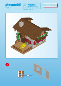 Manual de uso Playmobil set 5422 Outdoor Casa de los alpes