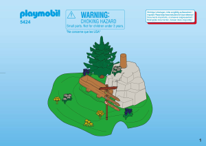 Manual Playmobil set 5424 Outdoor Hikers at mountain spring