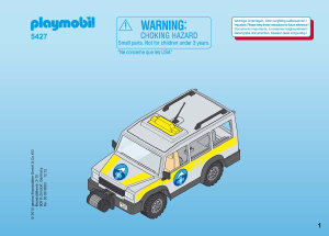 Manual Playmobil set 5427 Outdoor Mountain rescue vehicle