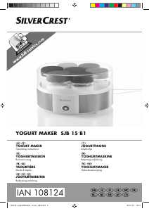Bruksanvisning SilverCrest IAN 108124 Yoghurtmaskin