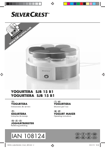 Manuale SilverCrest IAN 108124 Yogurtiera