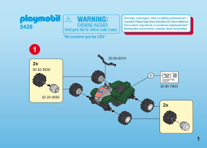 Bedienungsanleitung Playmobil set 5429 Outdoor Bergrettungsquad