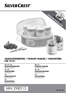 Manual SilverCrest IAN 298515 Yoghurt Maker