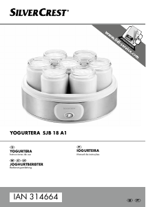 Manual de uso SilverCrest IAN 314664 Yogurtera