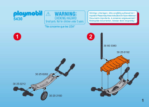 Manuale Playmobil set 5430 Outdoor Barellieri soccorso alpino