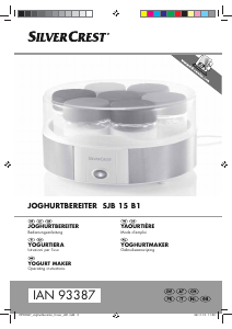 Manuale SilverCrest IAN 93387 Yogurtiera