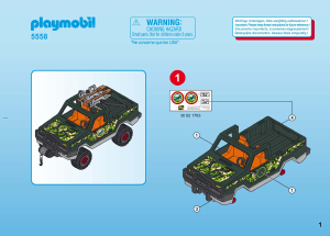 Manual Playmobil set 5558 Outdoor Pick-up de Aventureiros