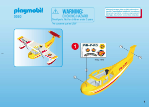 Manual Playmobil set 5560 Outdoor Firefighting seaplane