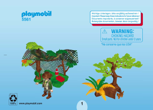 Manuale Playmobil set 5561 Outdoor Cameramen con famiglia di linci