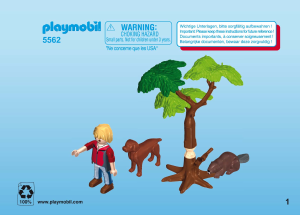 Manual de uso Playmobil set 5562 Outdoor Árbol de castores con investigador de natura