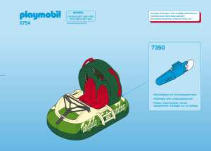Manual de uso Playmobil set 5754 Outdoor Hovercraft en la jungla