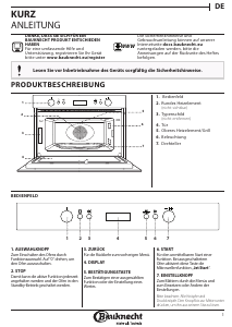 Bedienungsanleitung Bauknecht EMDK7 6638 PT Mikrowelle