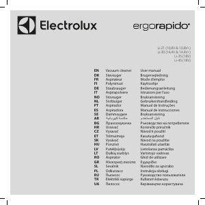 Manual de uso Electrolux ZB3220ST ErgoRapido Aspirador