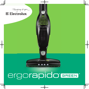 説明書 エレクトロラックス ZB2904G ErgoRapido Green 掃除機