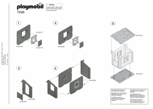 Manual de uso Playmobil set 7098 Outdoor Cabaña de madera