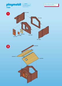 Mode d’emploi Playmobil set 7099 Outdoor Cabane en rondins