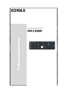 Bedienungsanleitung XOMAX XM-CD609 Autoradio