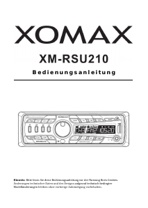 Bedienungsanleitung XOMAX XM-RSU210 Autoradio