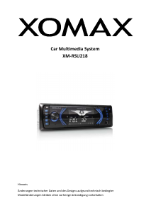 Bedienungsanleitung XOMAX XM-RSU218 Autoradio