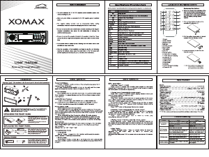 Manual XOMAX XM-RSU224 Car Radio